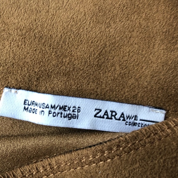 SOLD New Women’s ZARA suede mini skirt medium - Picture 3 of 5